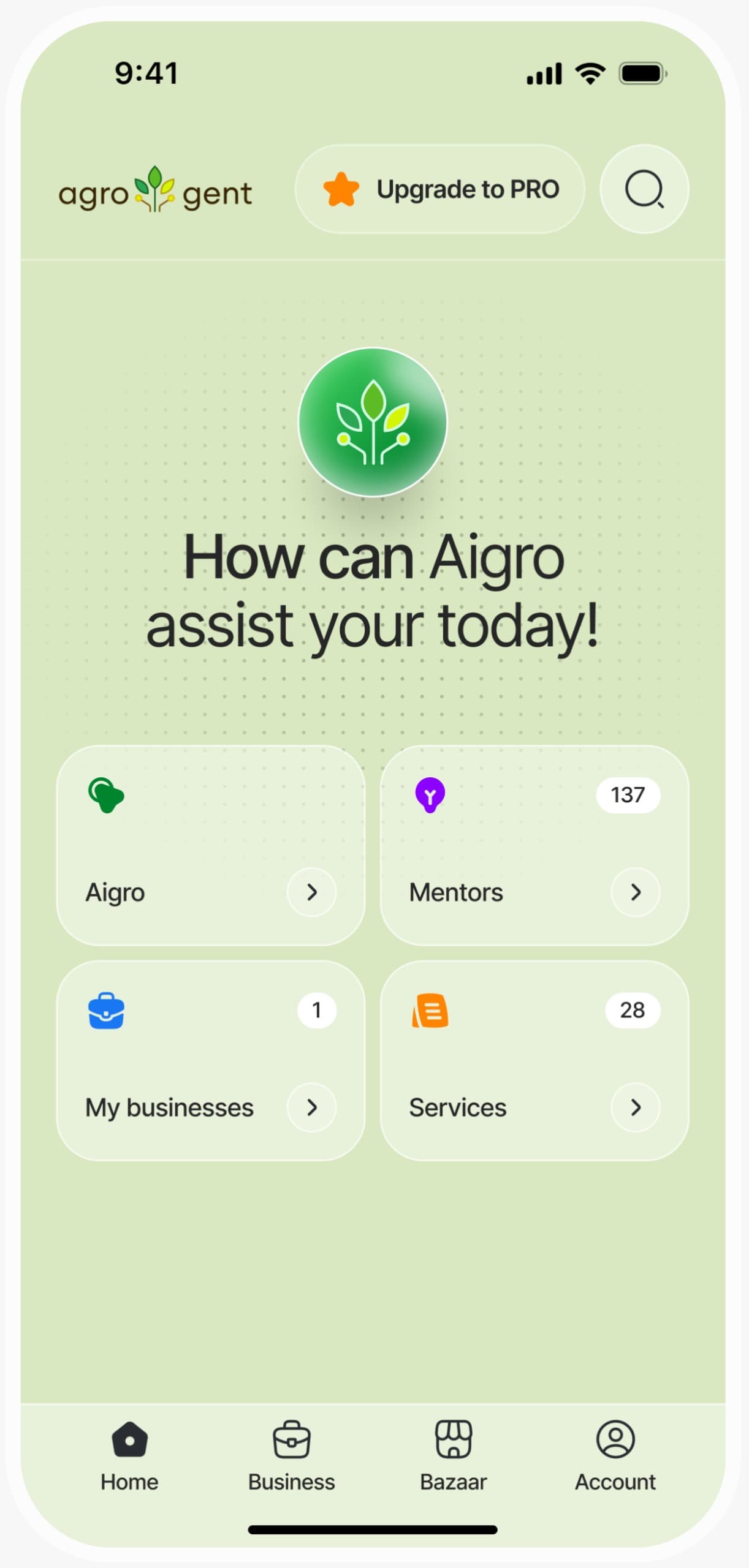 Agrogent App Home